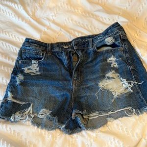 American eagle ripped blue Jean shorts